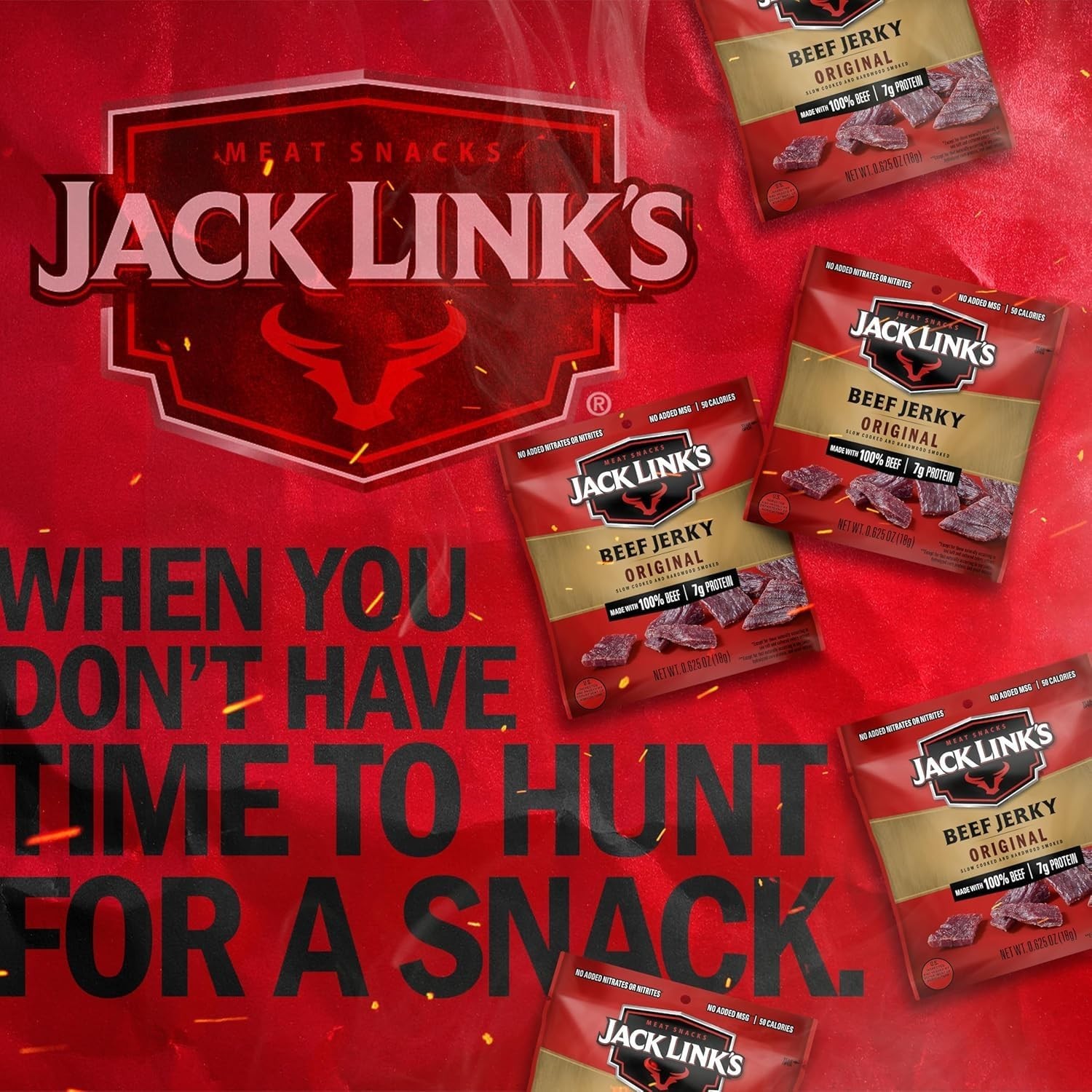 Beef Jerky Multipack – 5 Pack 0.625 oz Bags – Ready to Eat Real Meat Protein …