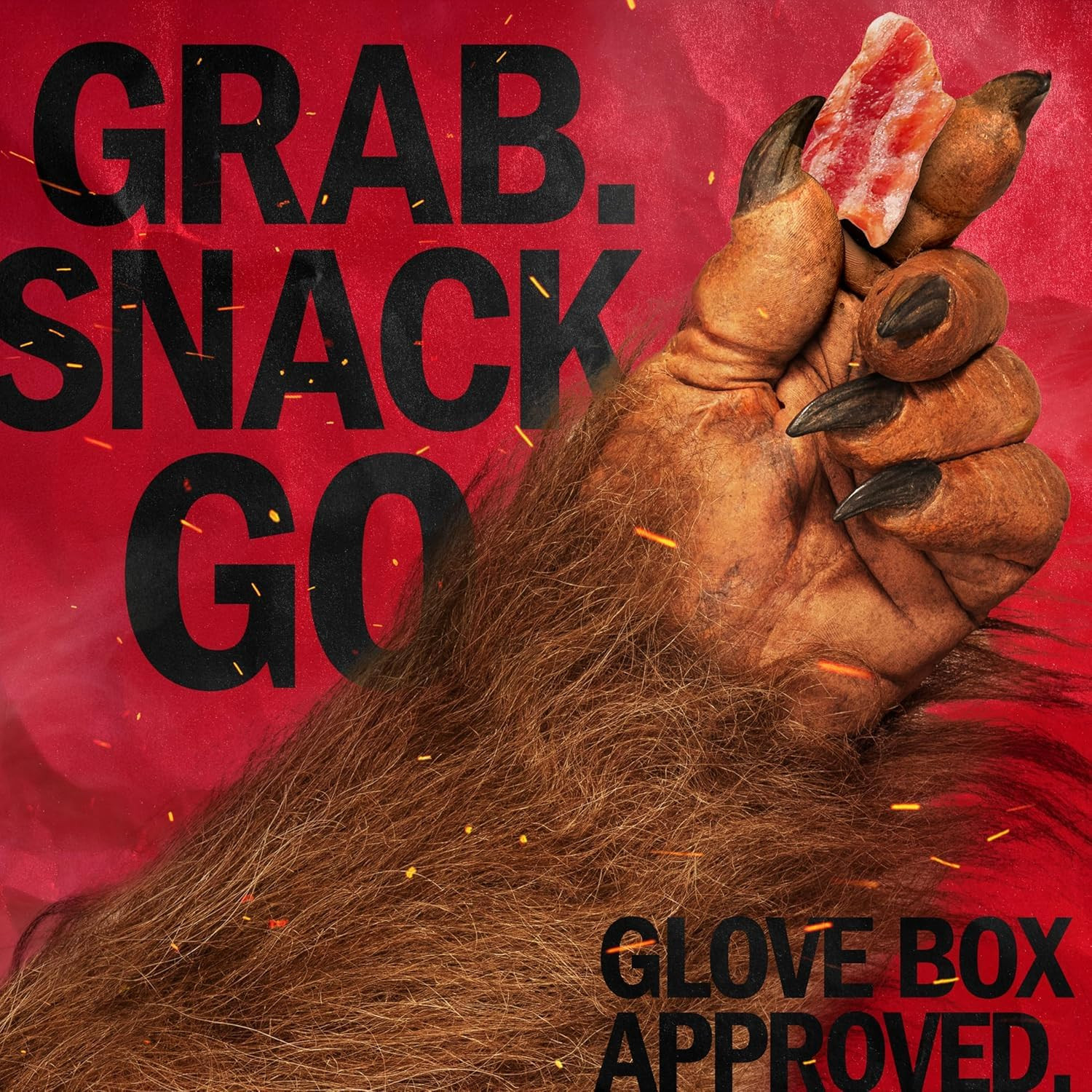 Hickory Smoked Bacon Jerky – 2.5 Oz Bag – Ready to Eat Real Meat Protein Snacks