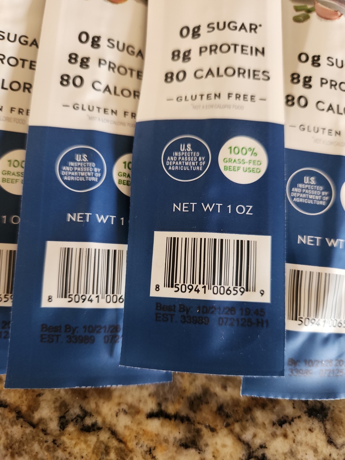 10 1 OZ Think Jerky Original Beef Sticks, Gluten No Nitrates Keto Paleo