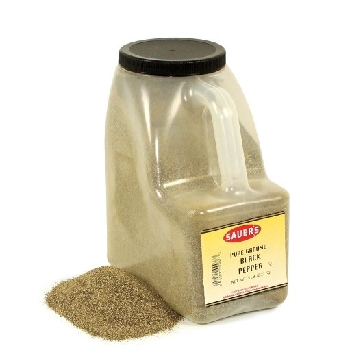 Sauer Ground Black Pepper, 5 Pound, 3 Per Case