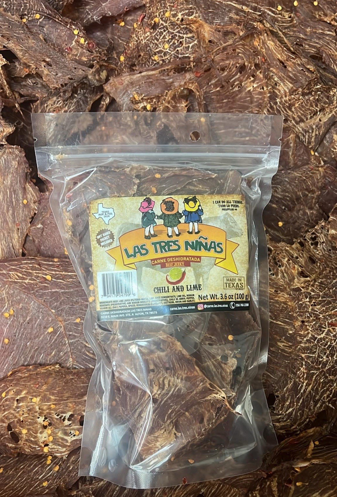 Mexican beef jerky Carne Seca (Chili & Lime)