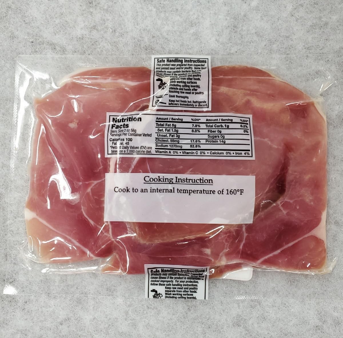 Brand Country Ham Biscuit Cut 5-3oz Packs