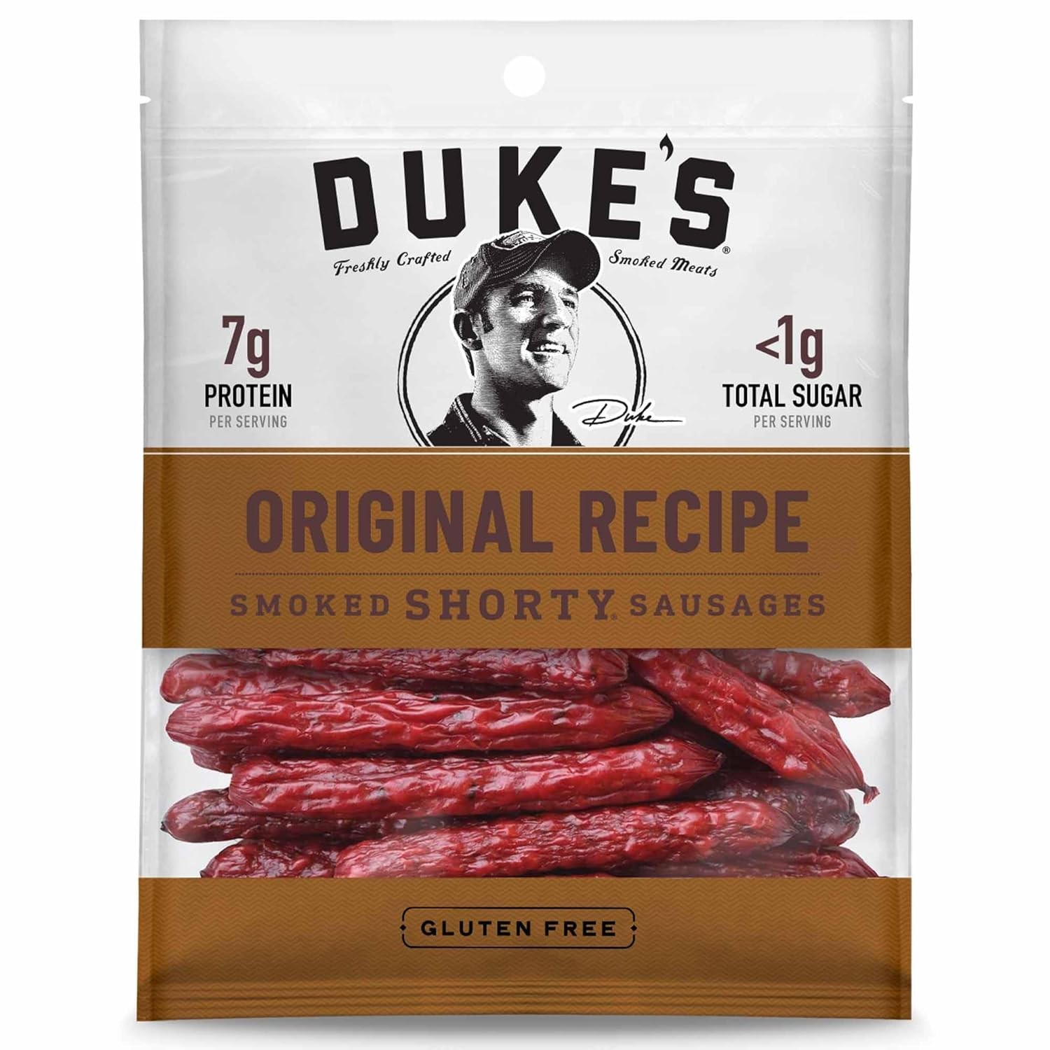 Duke’s Original Smoked Pork Shorty Sausages 4 oz Pack Snack Sausage