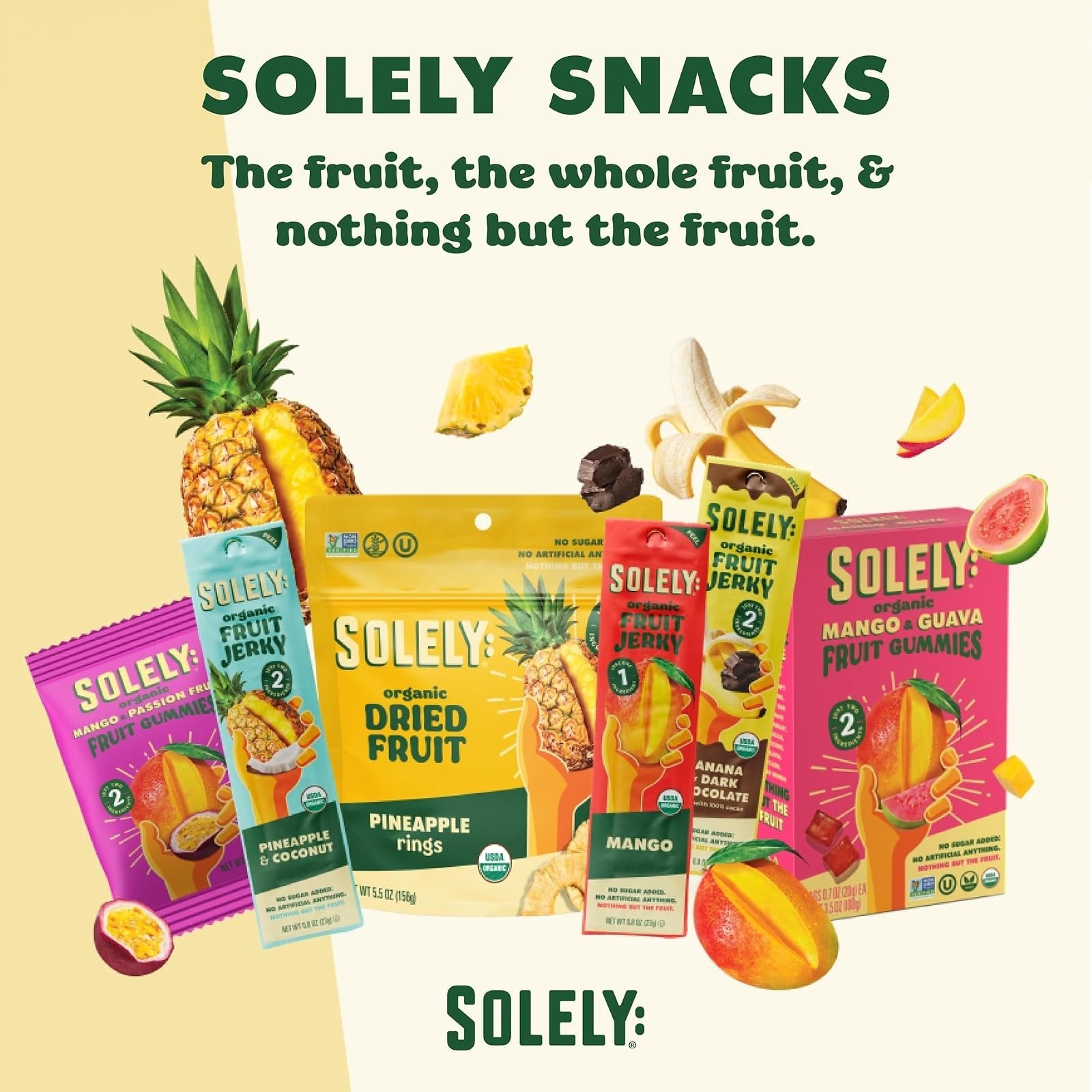 Organic Spicy Mango Chili Jerky – Vegan Healthy Snack – 12 Strips