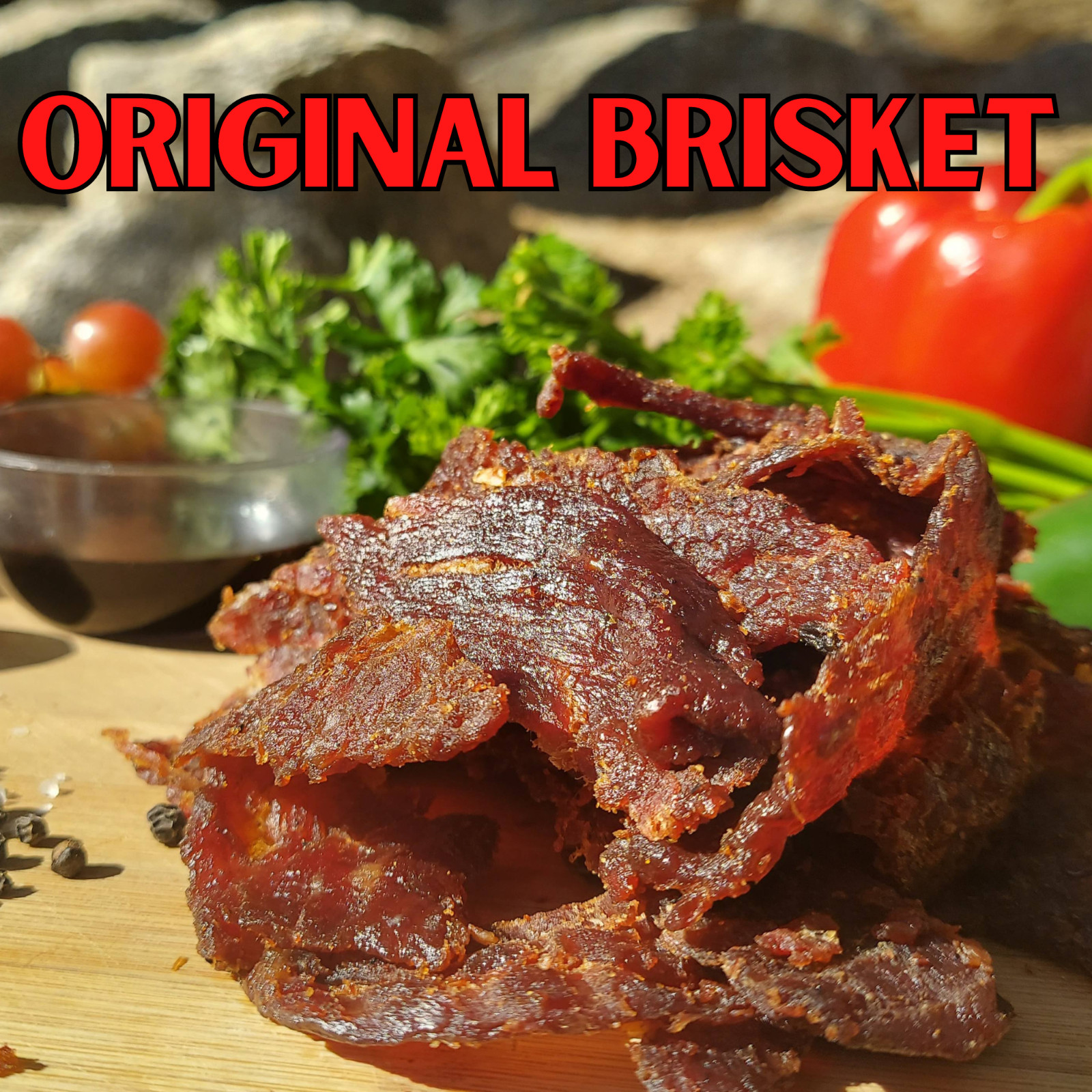 ORIGINAL Brisket beef jerky Big 7oz.bag FRESH smoked weekly