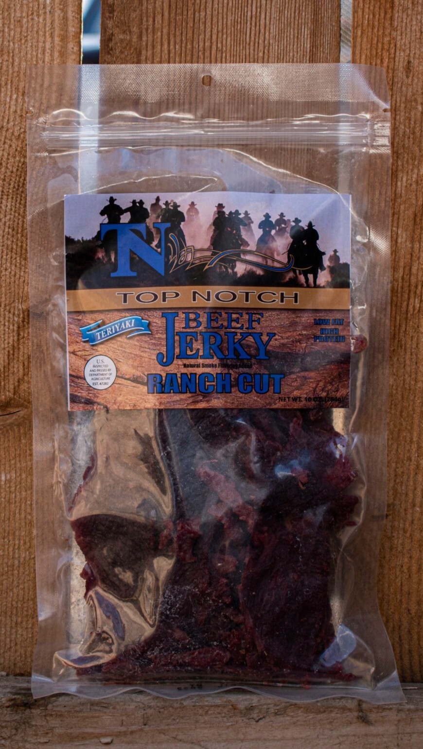 Top Notch Beef Jerky Natural Smoke Flavoring Added, Ranch Cut, Different Flavors