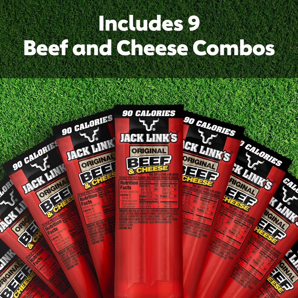 Fresh Beef & Cheese Snack Sticks 9 Pack – High Protein Low Carb Keto Friendly
