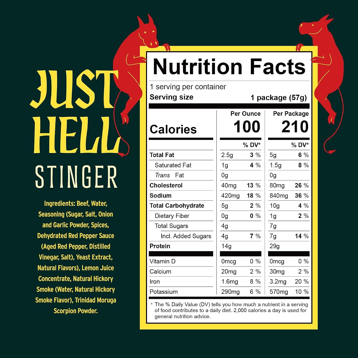HOT & Spicy Beef Jerky Ghost, Scorpion, Reaper 2 oz 3Pk People’s Choice Our Shop