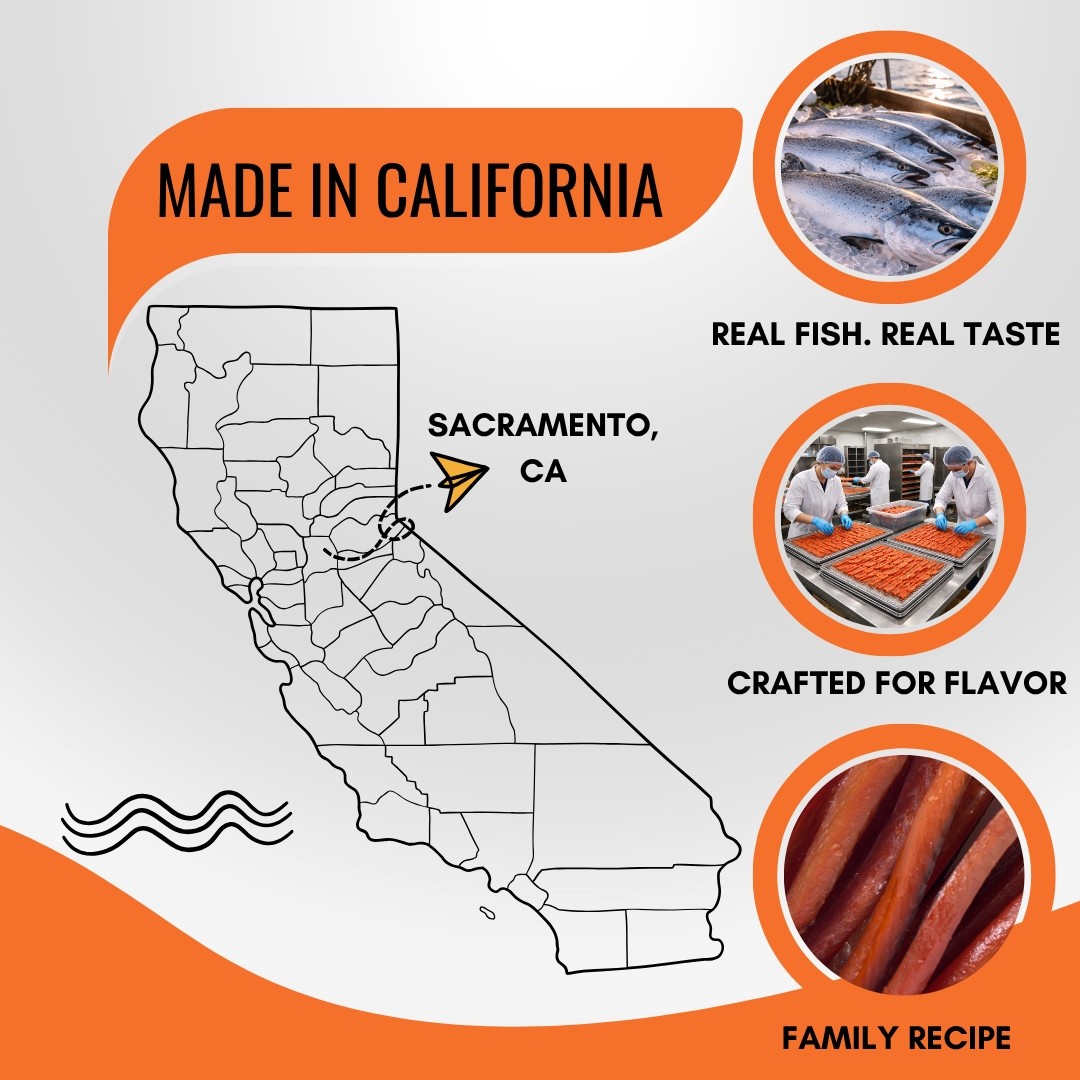 Wild Caught Salmon Jerky – Original High Protein Rublev 2 oz