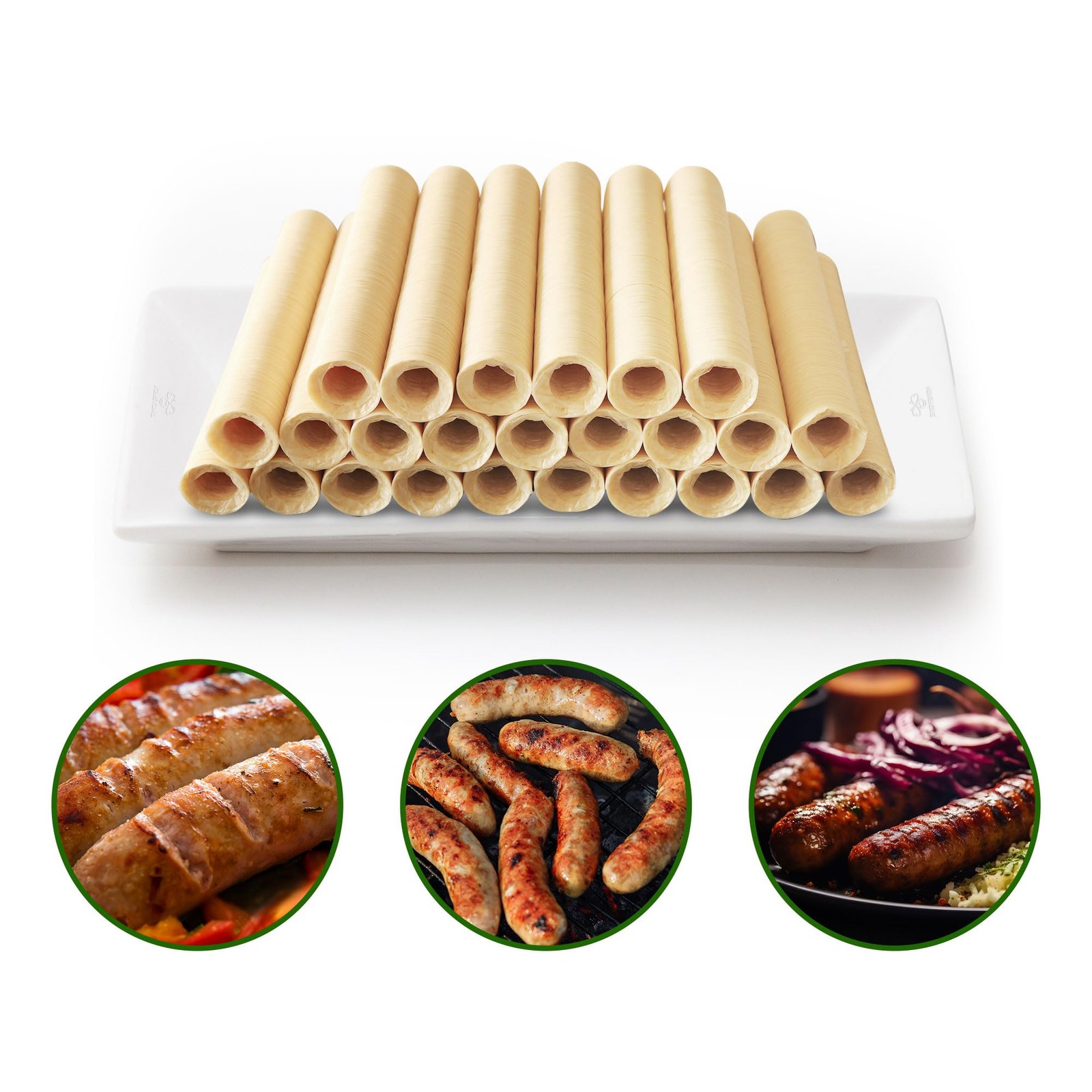 HALAL Sausage Casing, Grade A Edible Drying Collagen Sausage Casings for Flav…