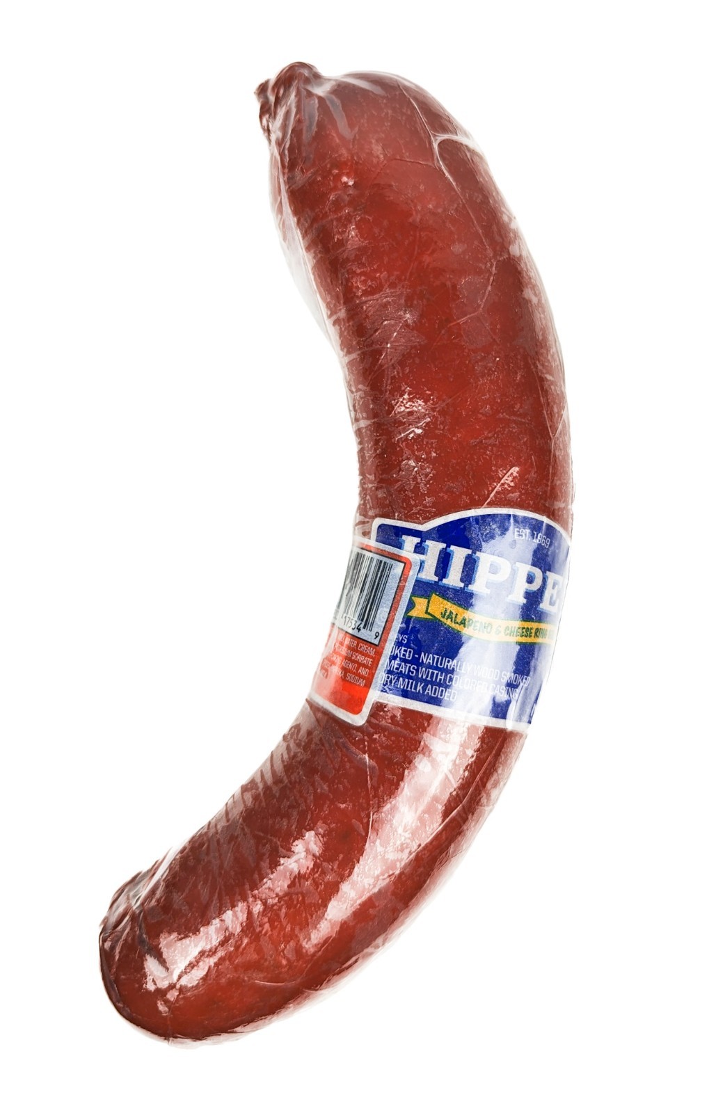Hippey’s Jalapeño and Cheese Ring Bologna 1lb (Pack of 2)