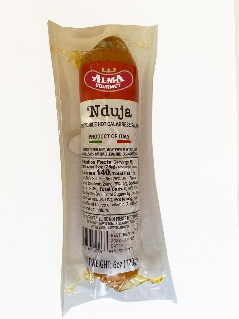 ‘Nduja Hot Spreadable Salami 6 oz (170g) – Authentic Calabrian Spread
