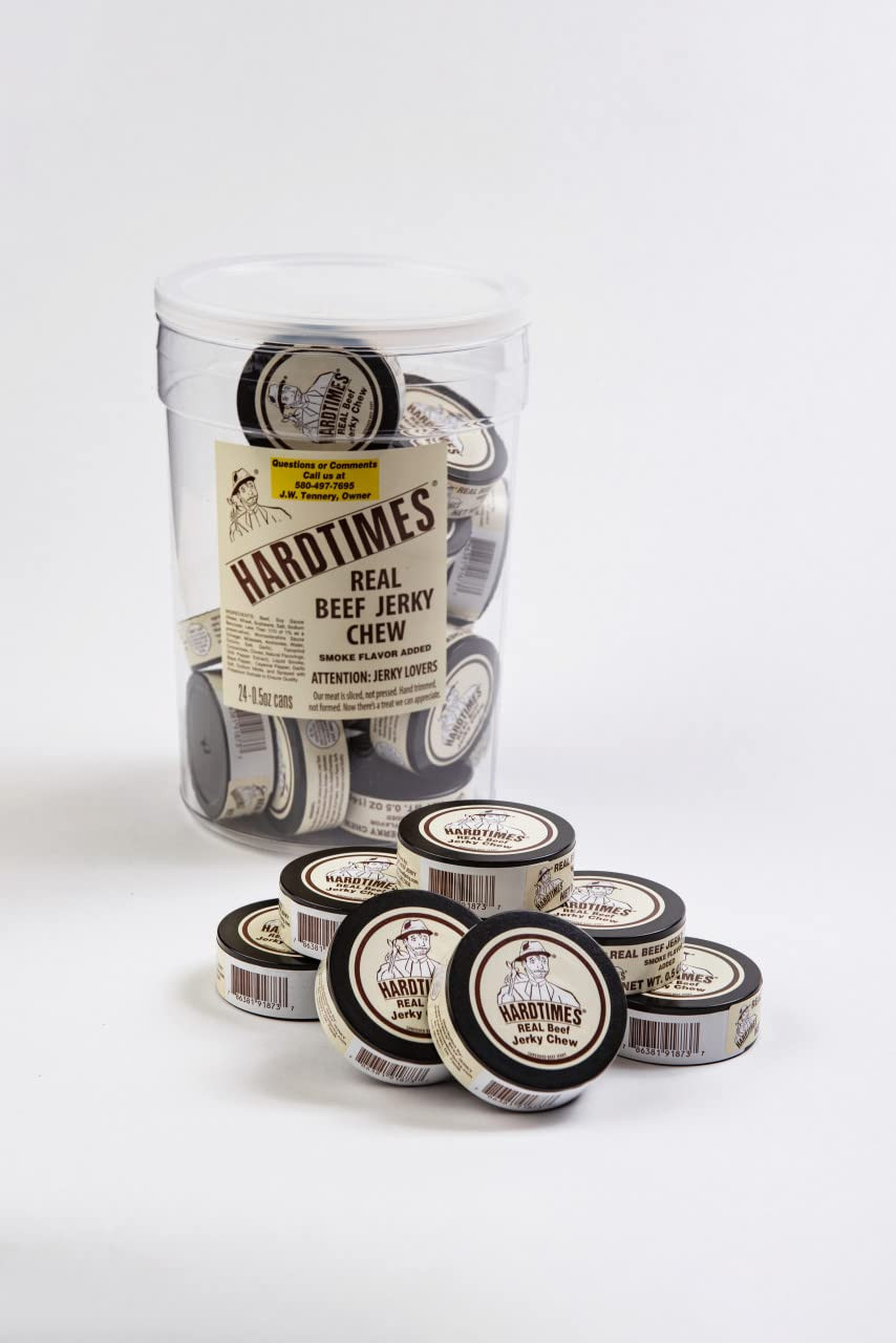 Handcrafted Beef Jerky Chew – Original Flavor – 24 Pack of 1/2 Oz. Cans
