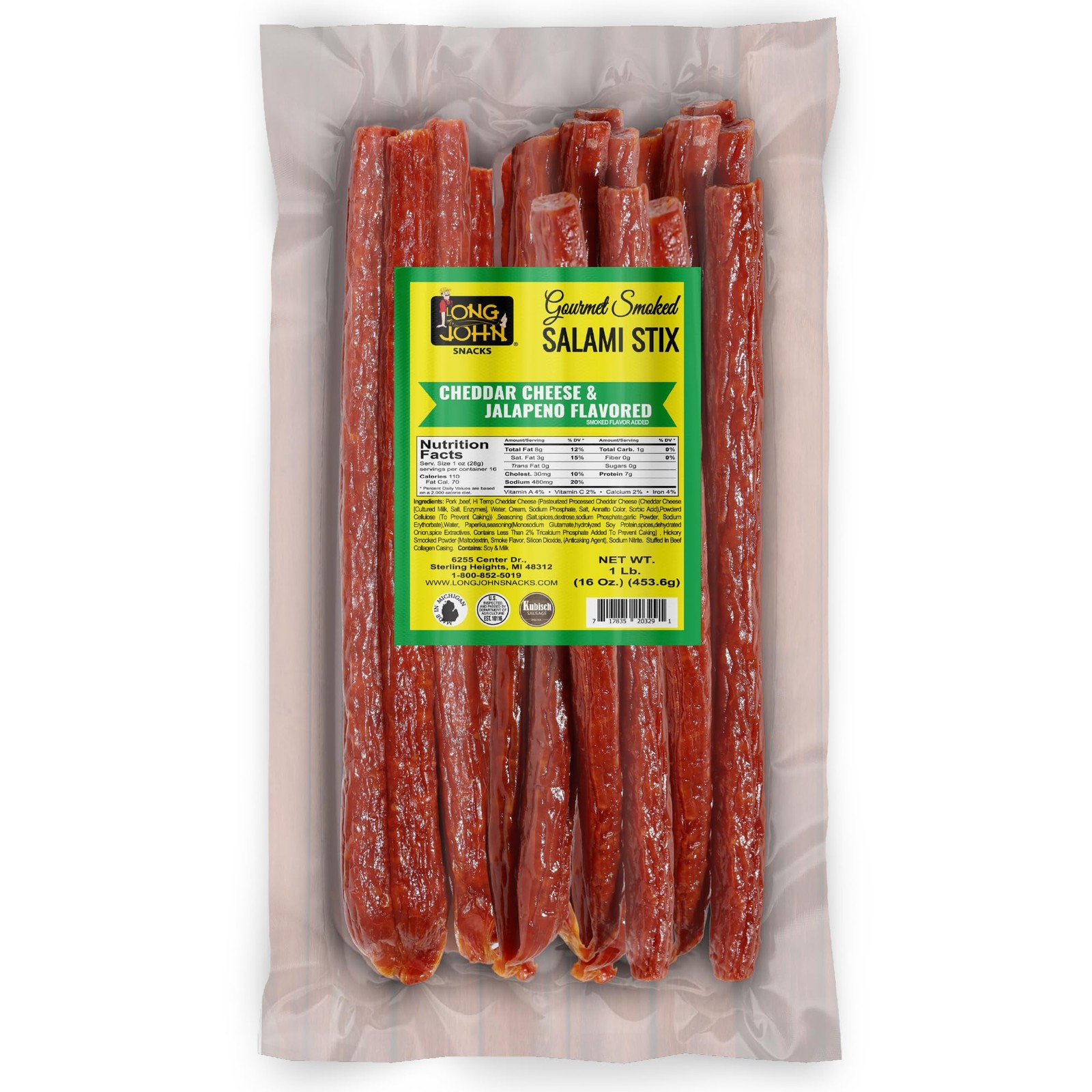 Dried Salami Sticks – High Protein Smoked Meat Sticks Bulk Pack – Handcrafted…
