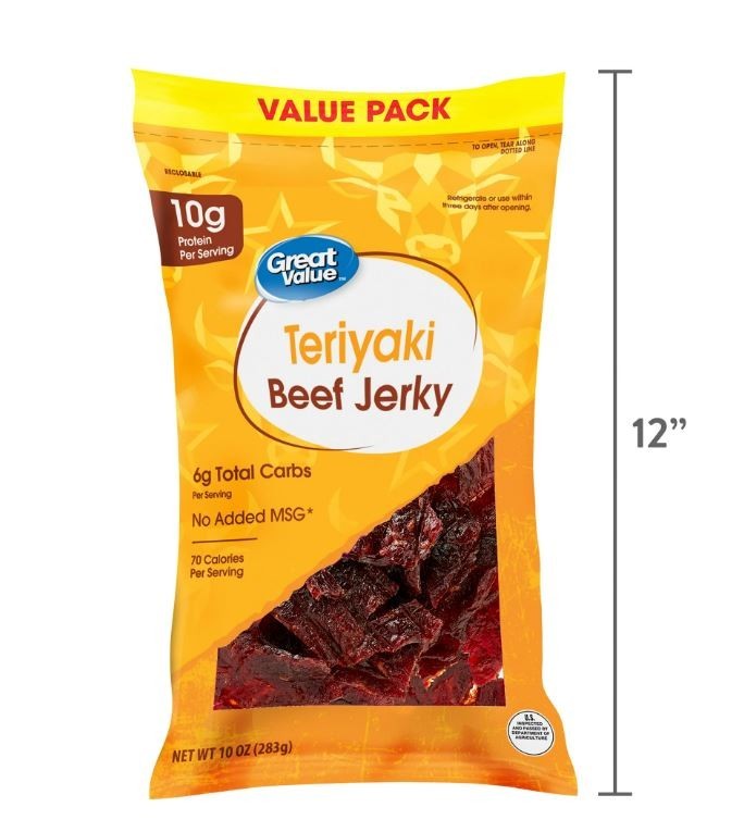 Great Value Teriyaki Beef Jerky Value Pack, 10 oz