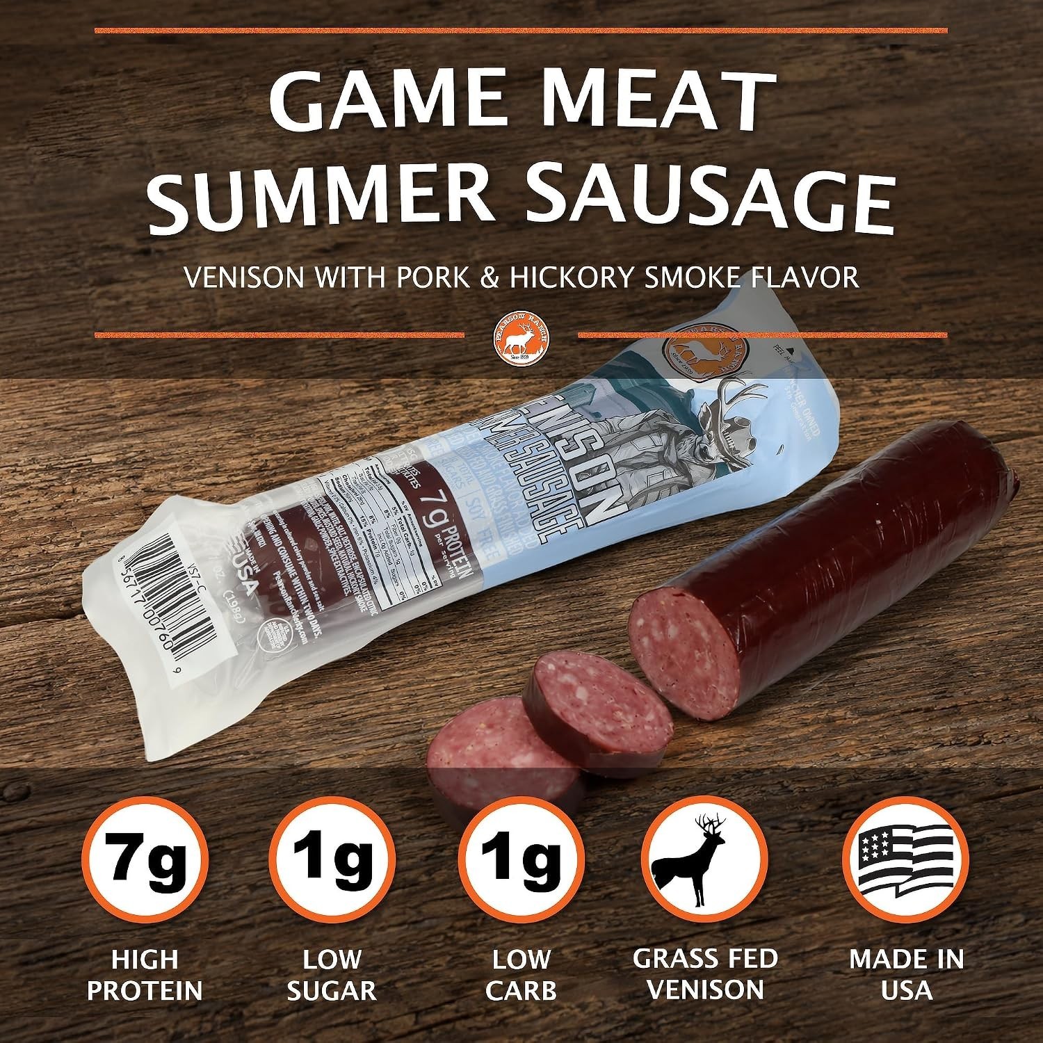 Venison Hickory Smoked Summer Sausage Pack