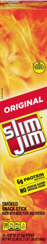 Slim Jim Original Snacks, Giant, 24 pk.