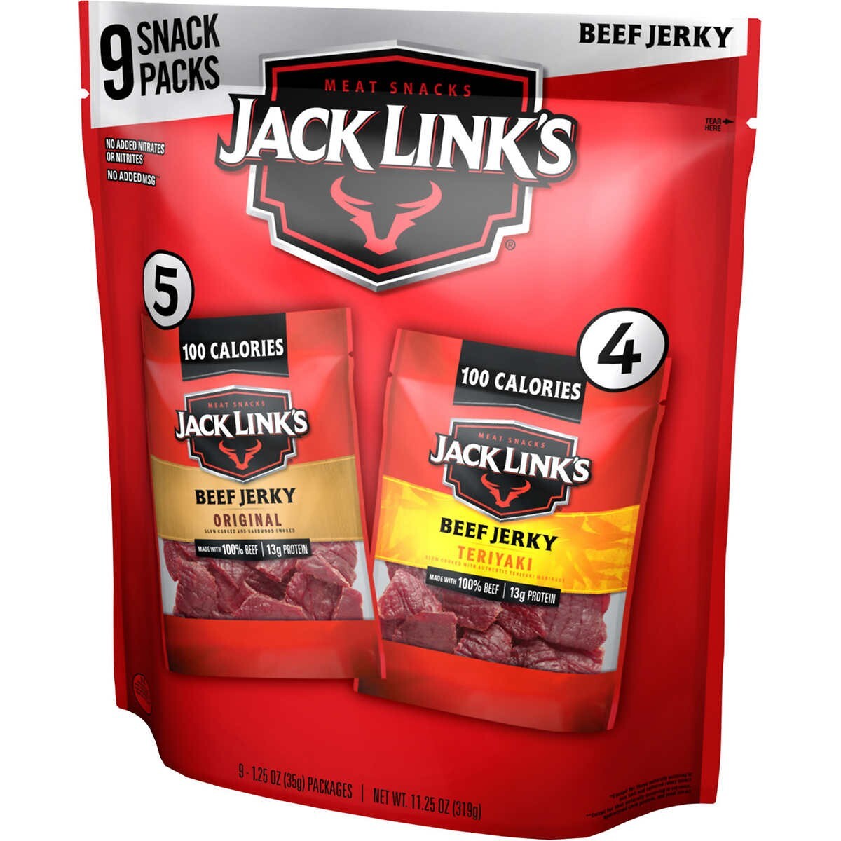 Jack Link’s Beef Jerky Variety Pack 1.25 oz Each 9 ct