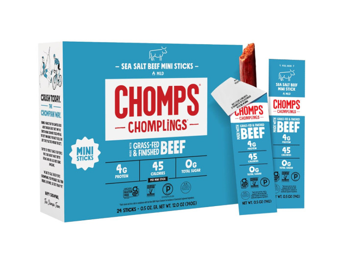 Chomps Sea Salt Beef Chomplings, 24 Count