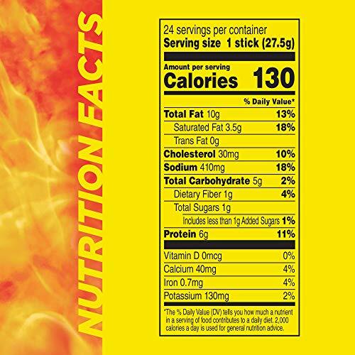Slim Jim Giant Smoked Meat Snack Stick, Hot Af Flavor, Keto Friendly Snack, 0…