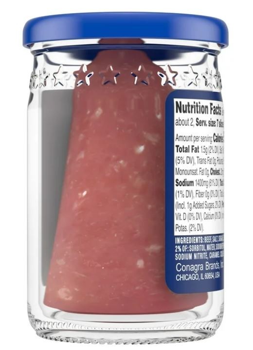 (2 pack) Armour Star Sliced Dried Beef, Jarred Meat, 2.25 oz.
