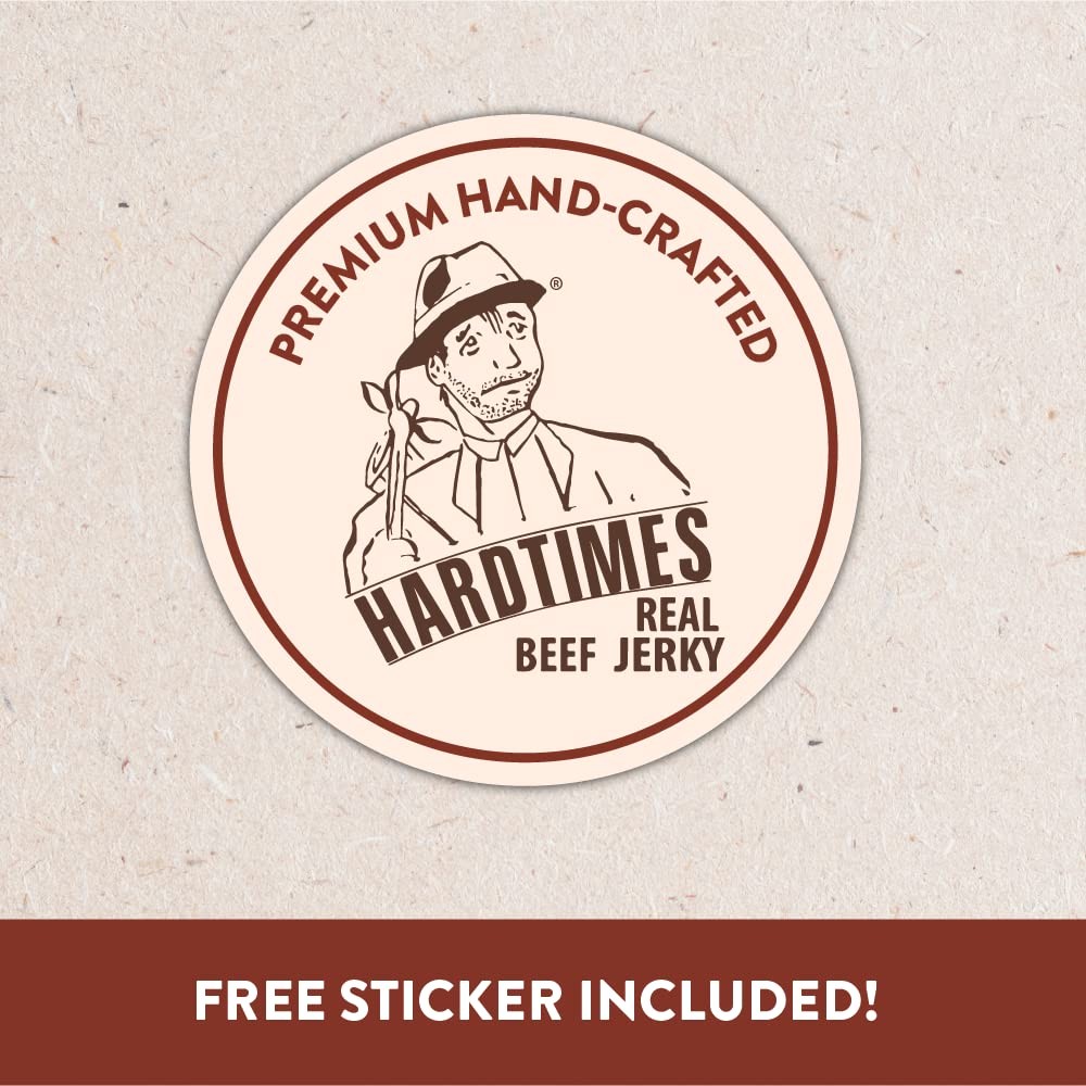Hardtimes Handcrafted Beef Jerky – Teriyaki Flavor – 3 2.25 Ounce (Pack of 3)
