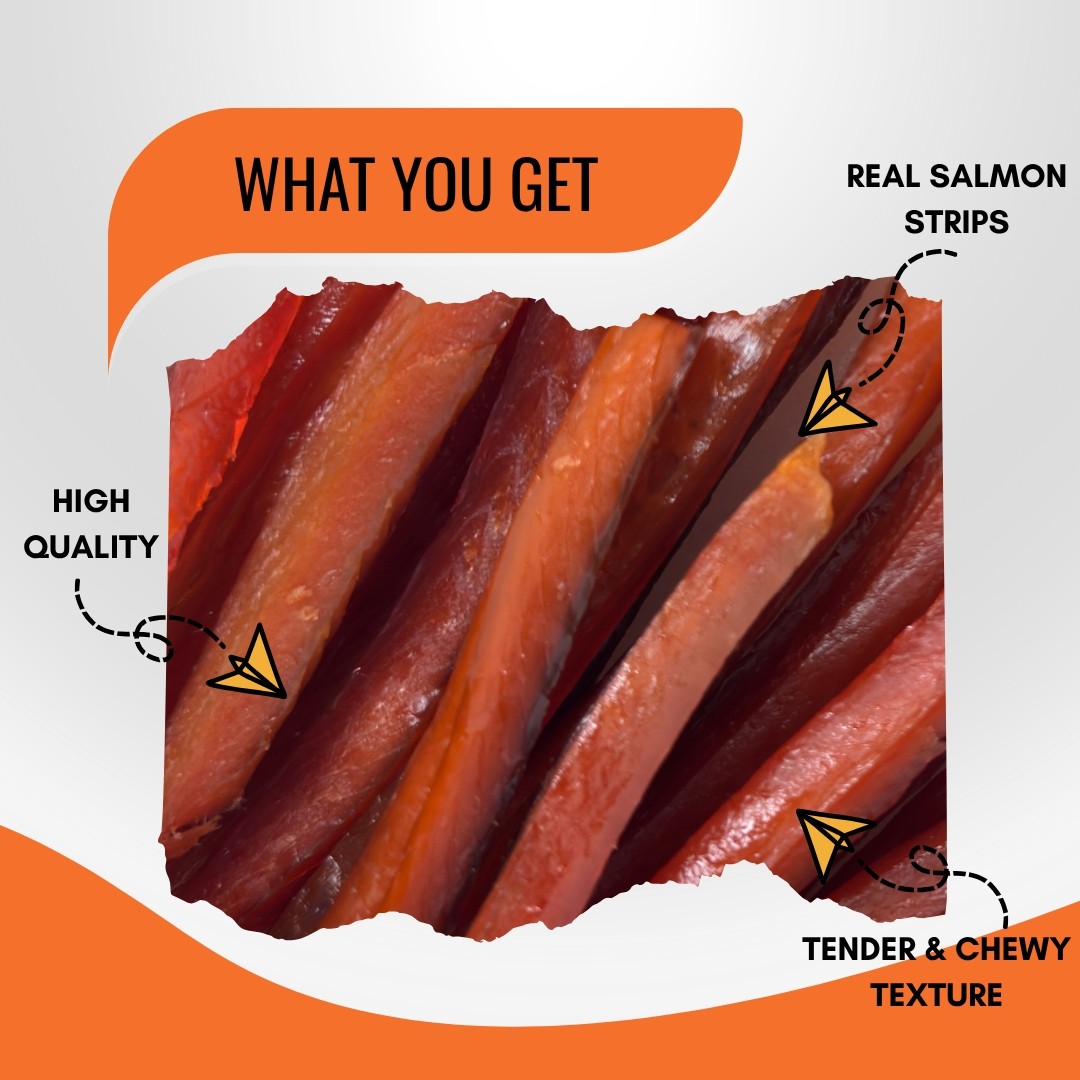 Wild Caught Salmon Jerky – Original High Protein Rublev 2 oz