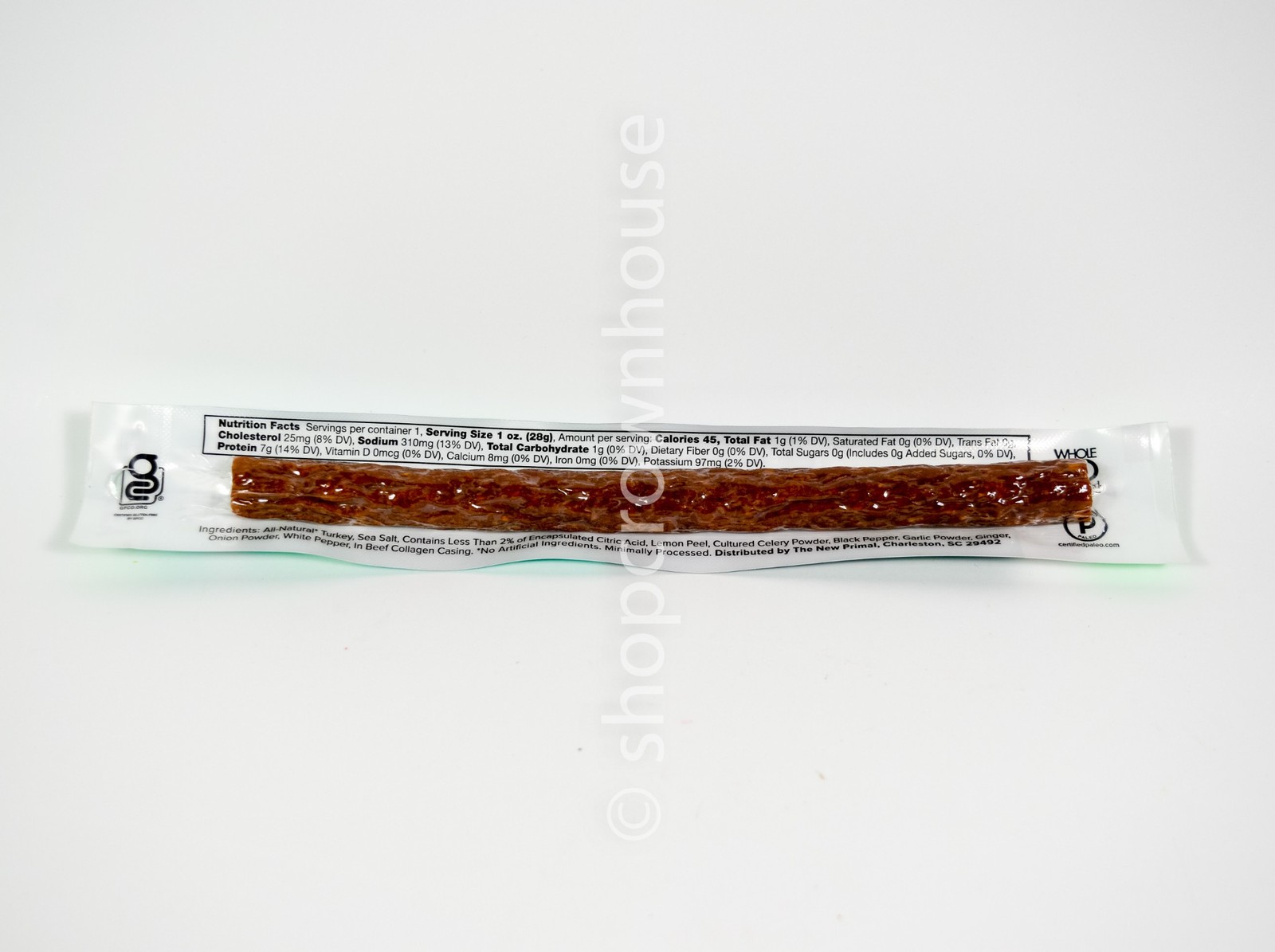 9 The New Primal Jerky Lightly Peppered Turkey Stick 1 oz stick 11/10/2026