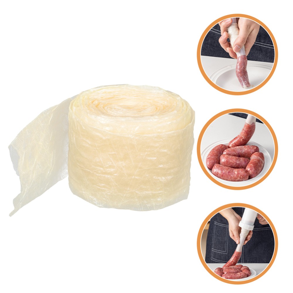 Sausage Making Supply 22mm Edible Ham Casing 14m Length for DIY