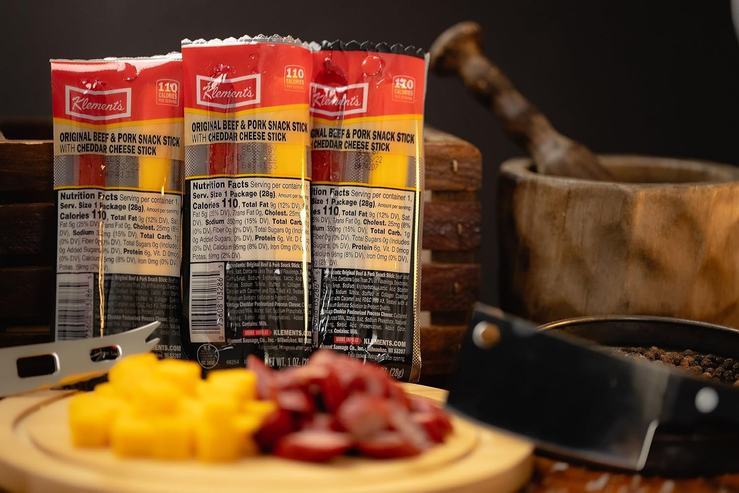 Jerky.Com Meat & Cheese Sticks Sampler | 26Pc Meat Sticks Variety Pack with Beef