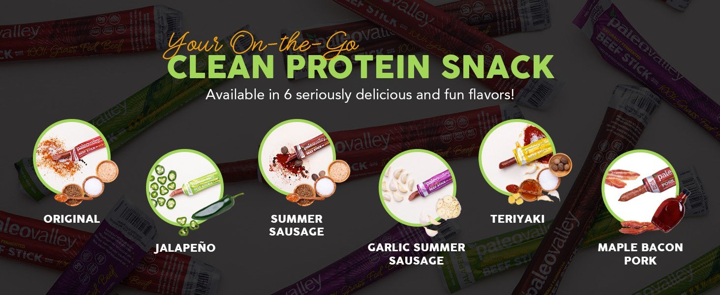 50 Count Grass Fed Beef Stick Delicious Gluten Free Beef Snack High Protein Keto