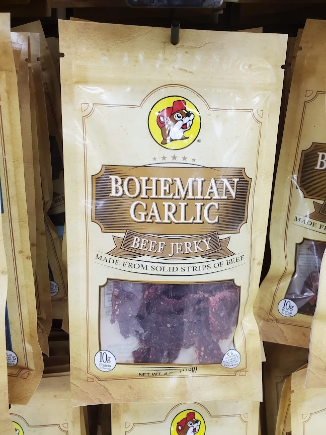 Buc-ee’s Beef Jerky – Bohemian Garlic Flavor 4oz. Bag