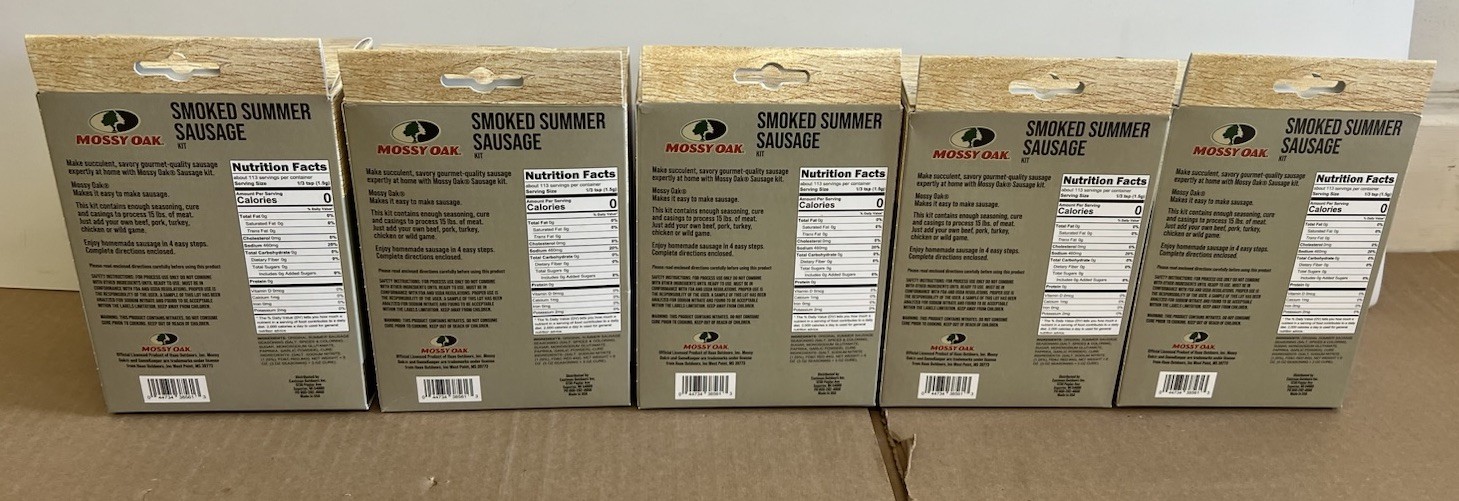 Lot Of 5 BRAND NEW Box Smoked Summer Sausage Seasoning Kit GameKeeper FAST SHIP