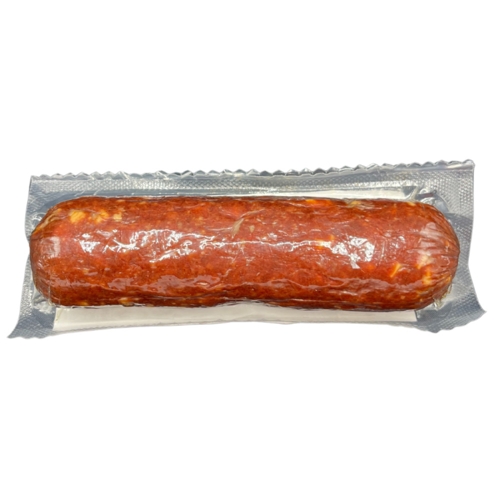 BBQ Peppercheese Bison Summer Sausage | 7-8 oz | Pack of 3 | Nebraska Bison