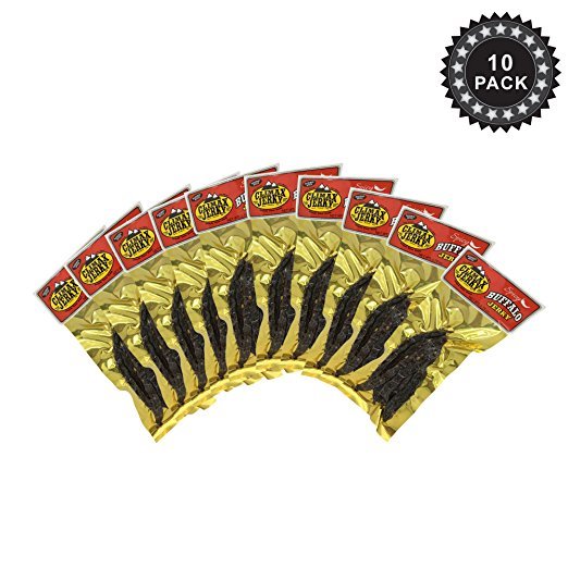 Climax BEST Premium Natural 1.75 OZ. Spicy Buffalo Jerky – 10 Pack