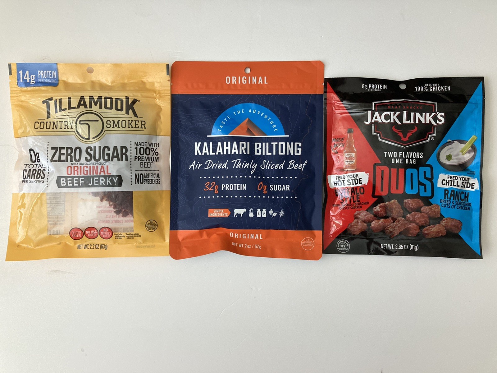 3 Tillamook Beef Jerky Jack Links Dried Chicken Bites Kalahari Biltong Beef Lot