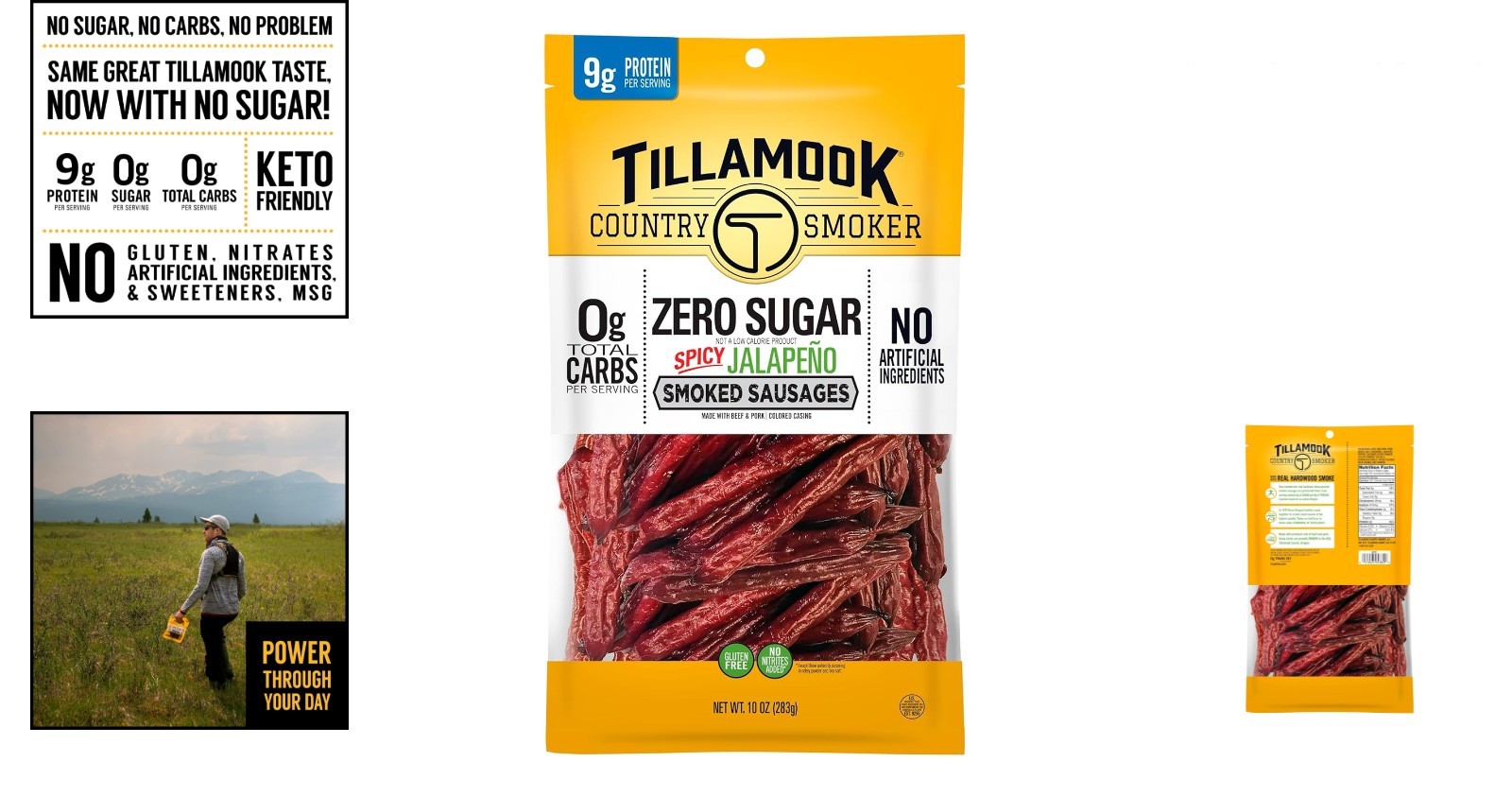 Keto Friendly Spicy Jalapeño Smoked Sausages | 10 Oz | Zero Sugar Delight