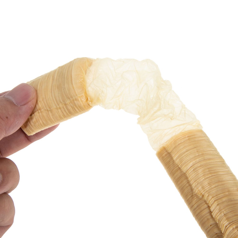 Natural Collagen Ham Casings for DIY Sausage Making Beige Reusable Skin