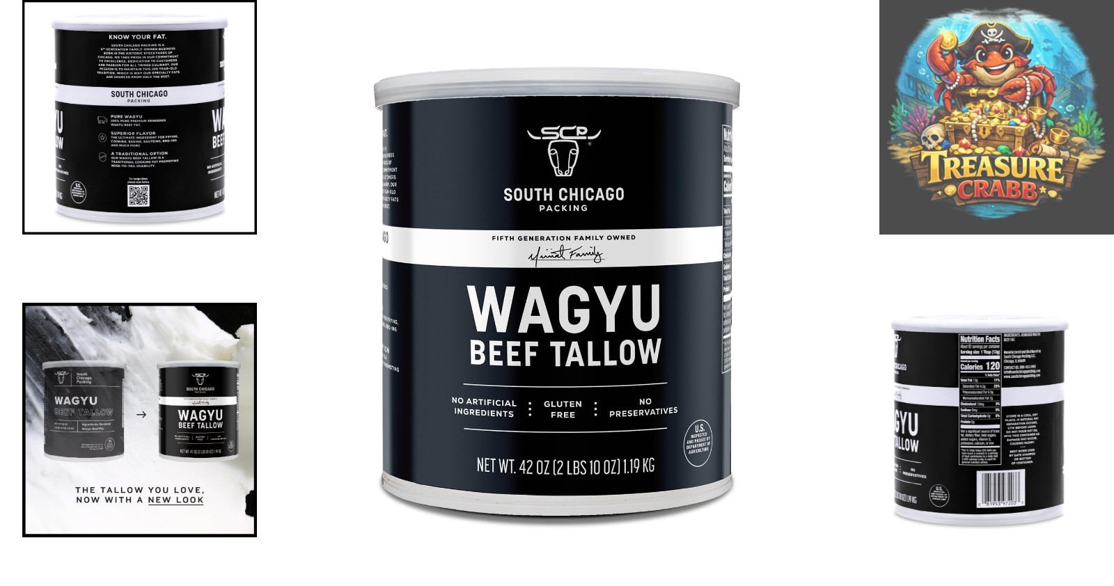 Wagyu Beef Tallow – 42 oz Gluten-Free, High-Heat Cooking Essential