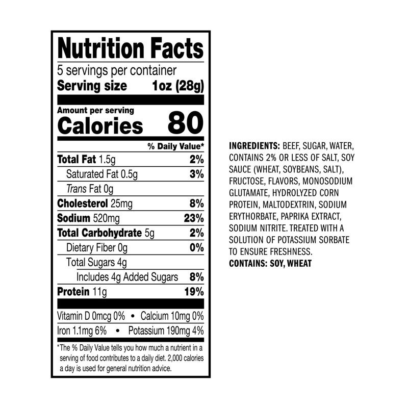 Jack Link’s Teriyaki Beef Tender Bites, 5 oz, Resealable Bag. FREE SHIPPING