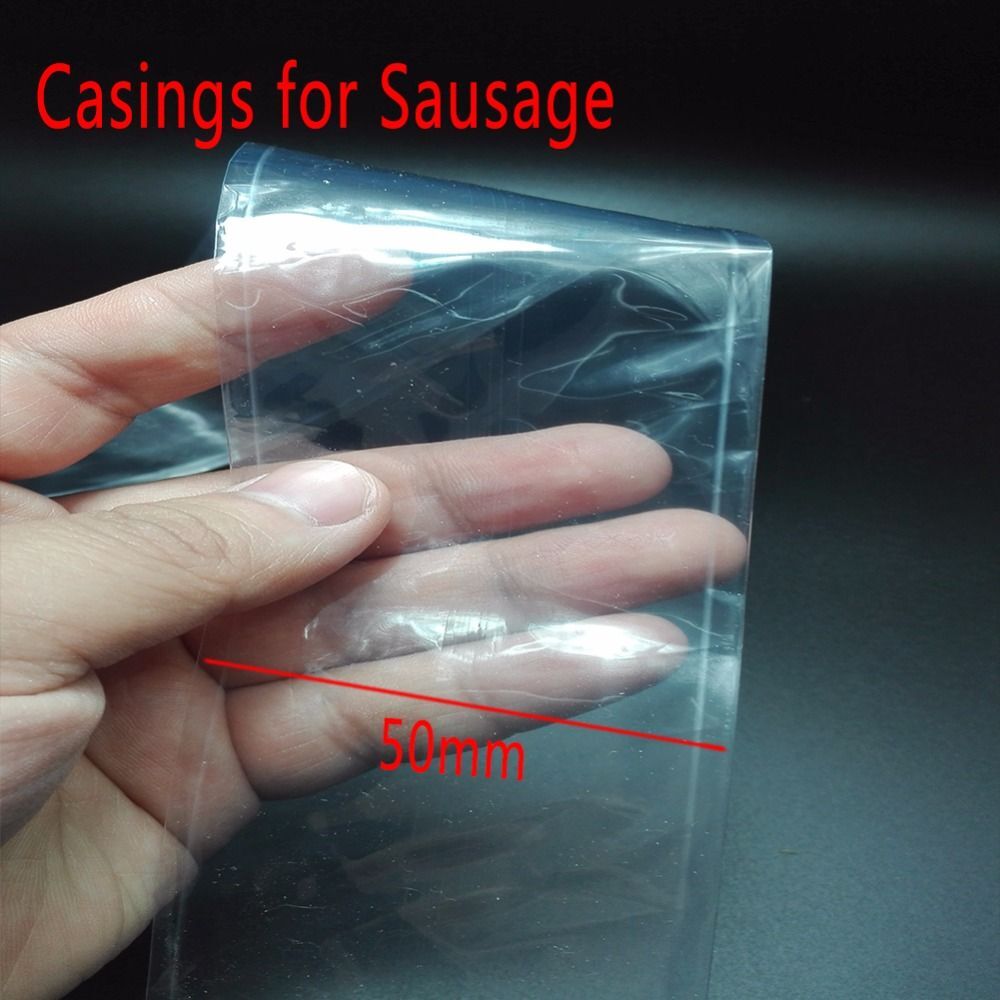 20 Meters Length Sausage Casings Shell Width 50mm For Meat Ham Poultry Inedible