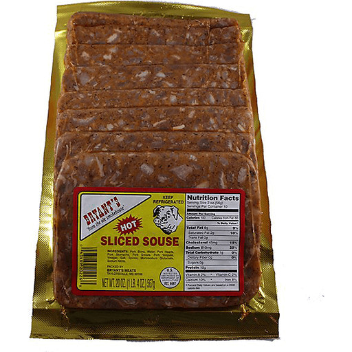 Bryant’s Hot Sliced Souse 16 Oz (4 Pack)