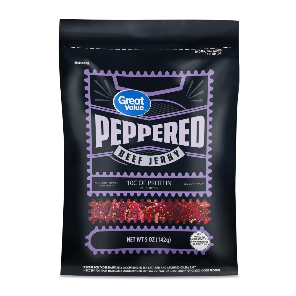Original Flavor Peppered Beef Jerky Seasoned Premium Quality 5 Ounce Dried Meat