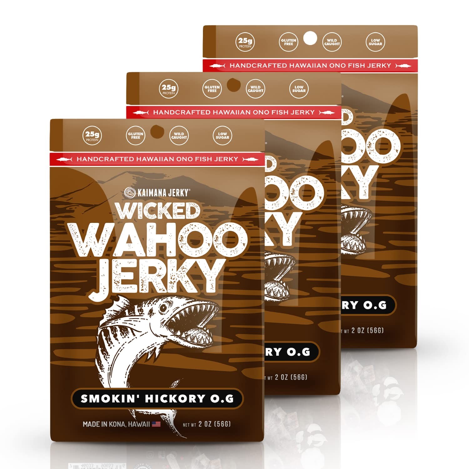 Smokin’ Hickory O.G. Wahoo Ono Fish Jerky – Smoky Umami Flavor – Artisan Craf…
