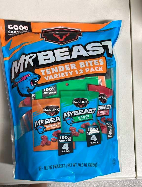 Jack Link’s x MrBeast Beef Jerky Variety 12 pack 3 flavors