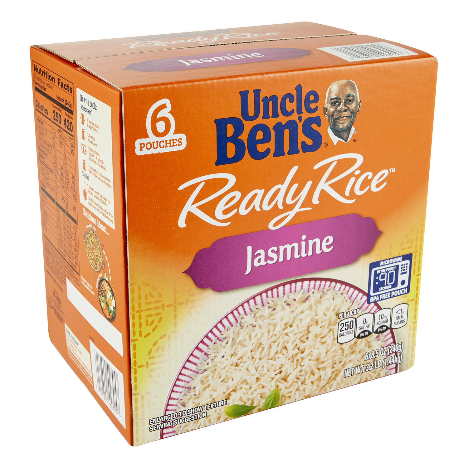 Uncle Ben’s Jasmine Ready Rice, 8.5 Ounce (6 Pack)