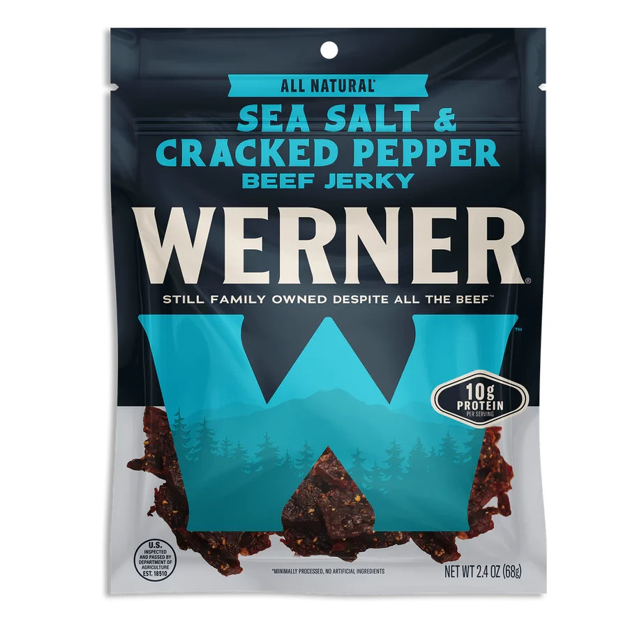 Werners Beef Jerky – Sea Salt & Cracked Pepper