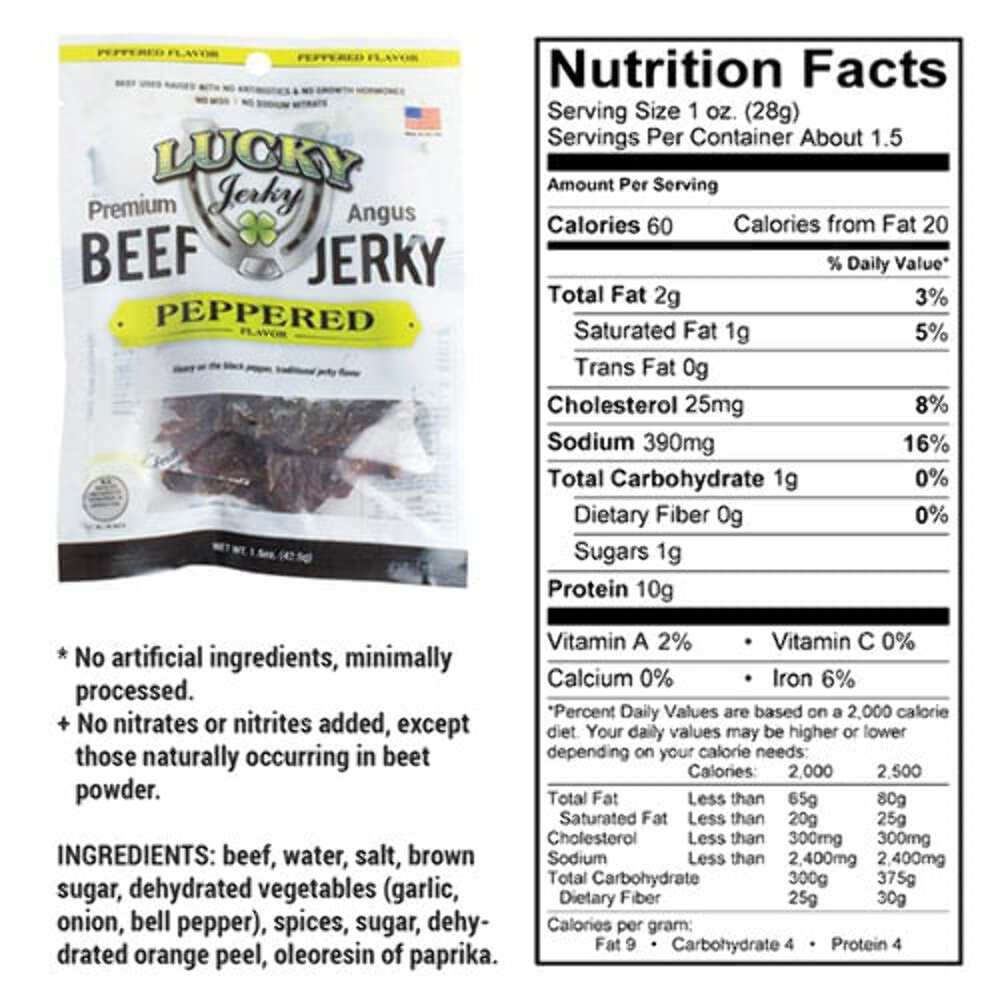 Black Pepper Beef Jerky | Pack of 3 | 1.5 oz | Nebraska Star Beef