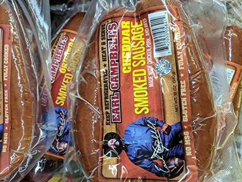 Earl Campbell’s Cheddar Smoked Sausage 13 Oz (4 Pack)