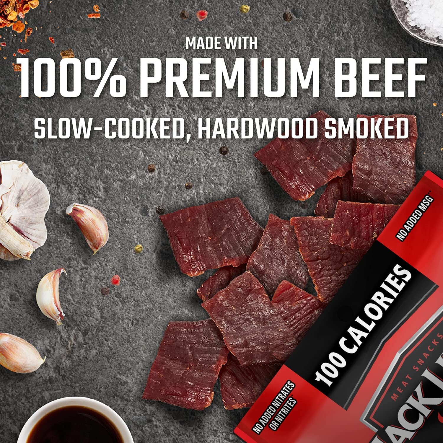Jack Link’s Beef Jerky Variety Pack – Includes Original, Teriyaki, and Pepper…